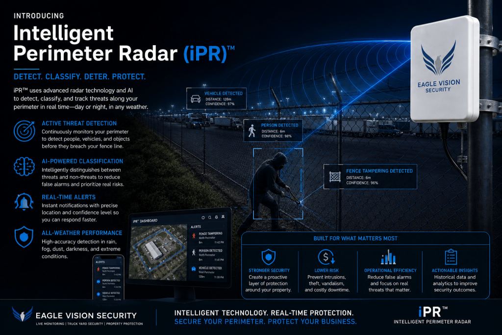 Security radar for truck yards
