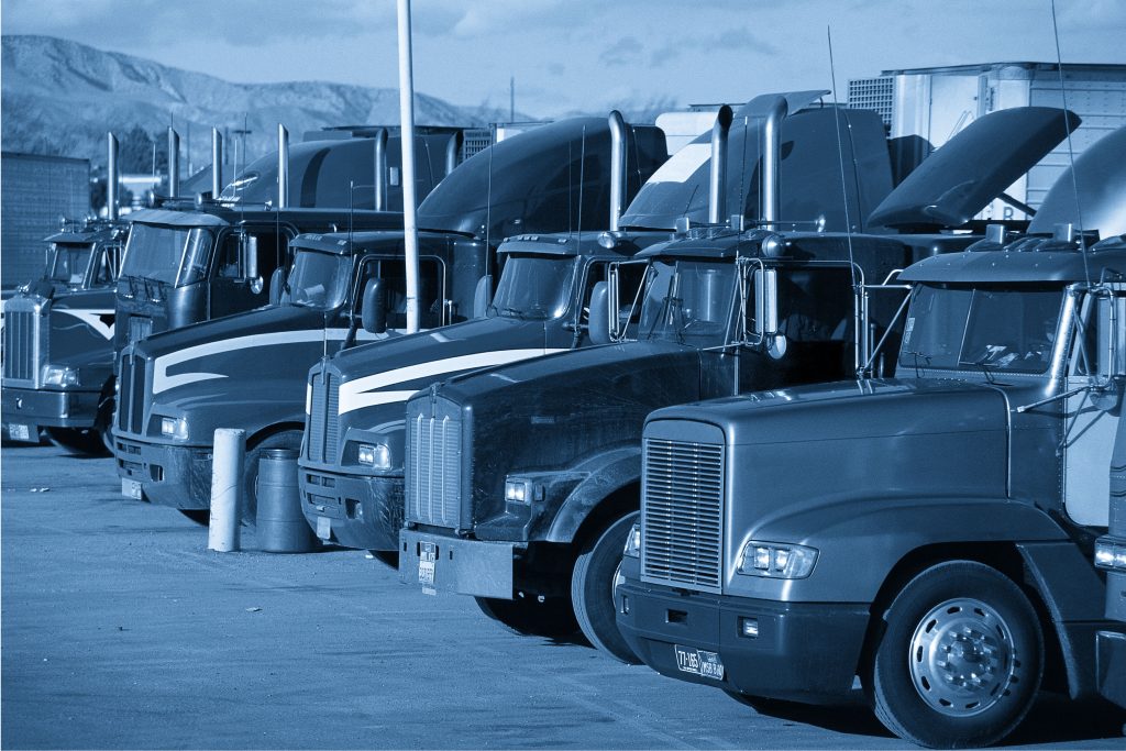 Security camera watching Fontana truck yard cargo